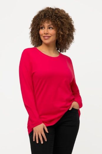 Plus size veliki brojevi Majica dugi rukavi okrugli izrez za punije