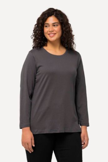 Plus size veliki brojevi Majica dugi rukavi okrugli izrez za punije