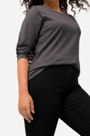 Plus size veliki brojevi Majica dugi rukavi okrugli izrez za punije