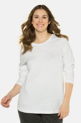 Plus size veliki brojevi Majica dugi rukavi okrugli izrez za punije