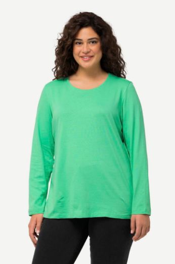 Plus size veliki brojevi Majica dugi rukavi okrugli izrez za punije