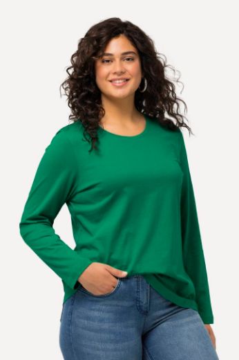 Plus size veliki brojevi Majica dugi rukavi okrugli izrez za punije