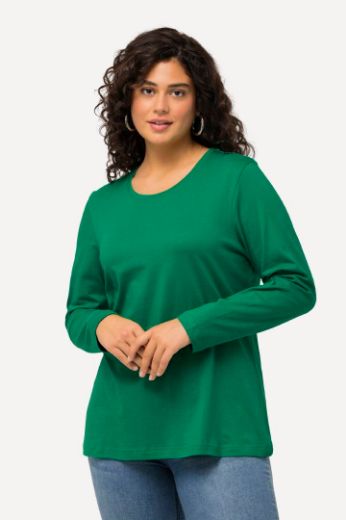 Plus size veliki brojevi Majica dugi rukavi okrugli izrez za punije