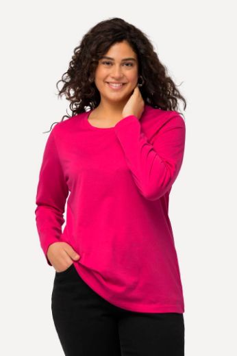 Plus size veliki brojevi Majica dugi rukavi okrugli izrez za punije