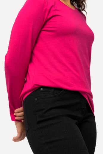 Plus size veliki brojevi Majica dugi rukavi okrugli izrez za punije