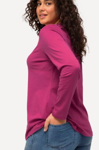 Plus size veliki brojevi Majica dugi rukavi okrugli izrez za punije