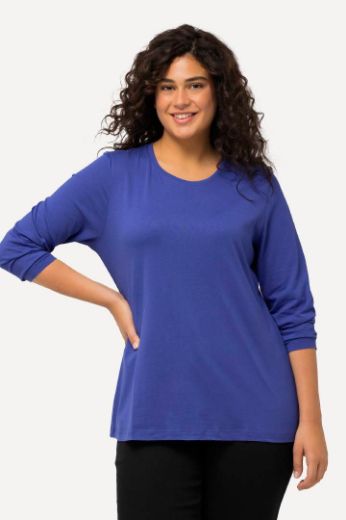 Plus size veliki brojevi Majica dugi rukavi okrugli izrez za punije