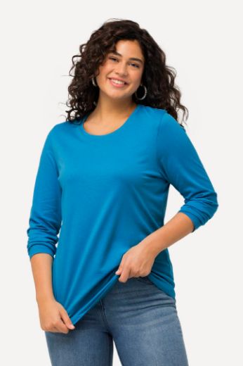 Plus size veliki brojevi Majica dugi rukavi okrugli izrez za punije