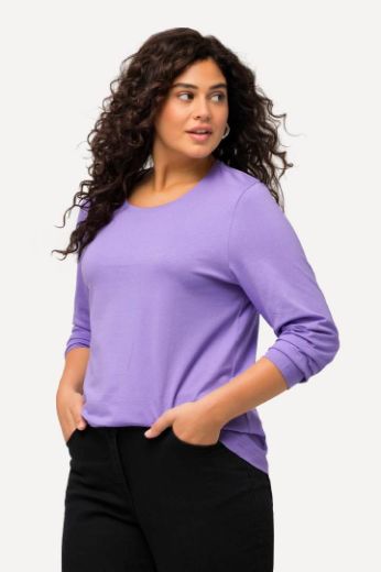 Plus size veliki brojevi Majica dugi rukavi okrugli izrez za punije