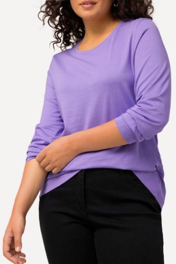 Plus size veliki brojevi Majica dugi rukavi okrugli izrez za punije