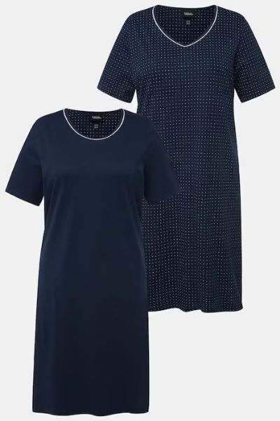 Veliki brojevi Spavaćice 2 komada motiv točkica moda za punije