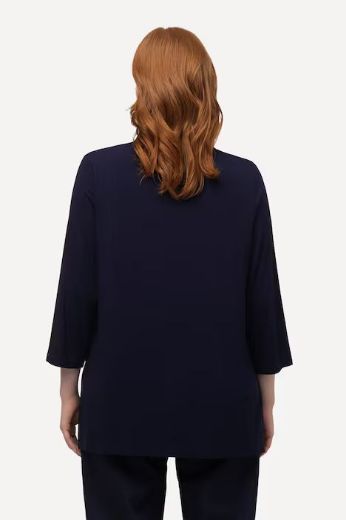 Plus size veliki brojevi Majica s dekorativnim ovratnikom za punije