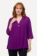 Veliki brojevi Bluza 3/4 rukavi s ukrasnim gumbom moda za punije