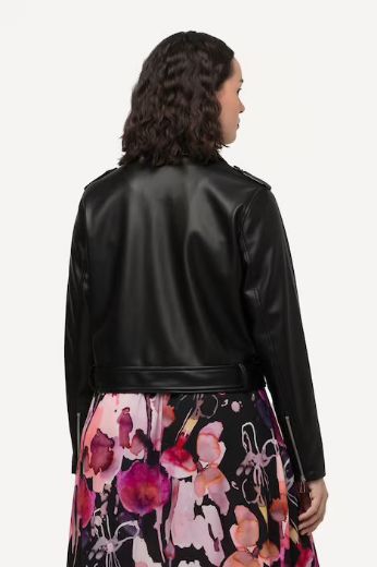 Plus size veliki brojevi Jakna imitacija kože kraći model za punije