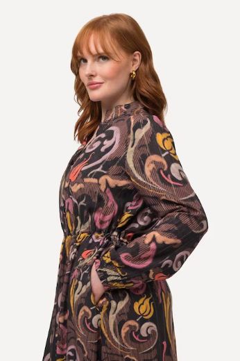 Plus size veliki brojevi Haljina A kroja dugih rukava za punije