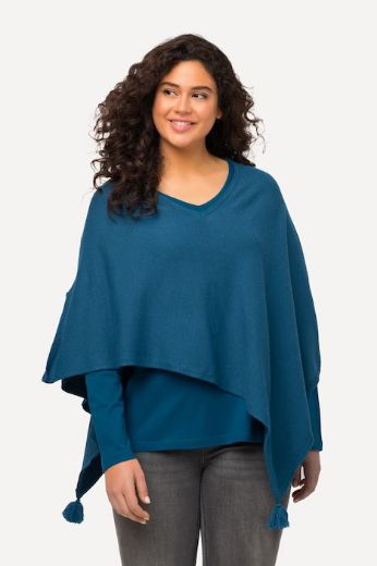Plus size veliki brojevi Pončo V ovratnik za punije