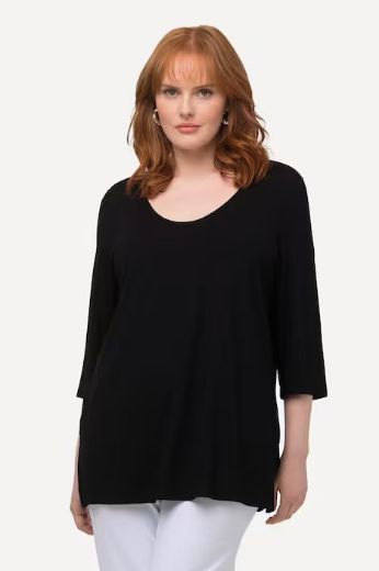 Plus size veliki brojevi Majica okruglog ovratnika za punije