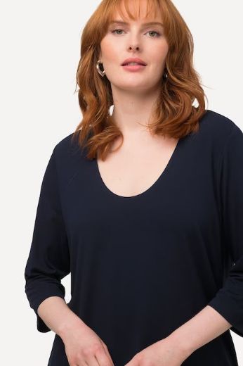 Plus size veliki brojevi Majica okruglog ovratnika za punije