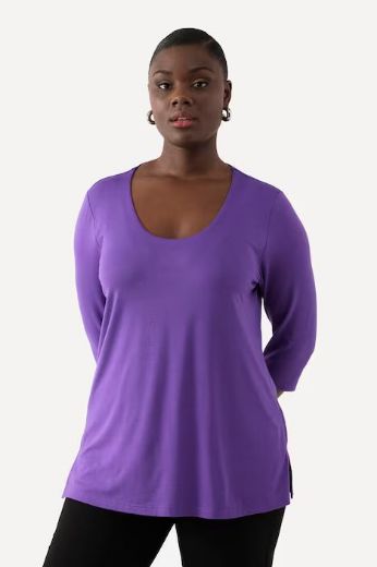 Plus size veliki brojevi Majica okruglog ovratnika za punije