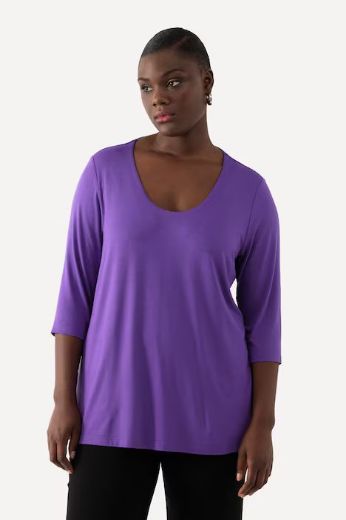 Plus size veliki brojevi Majica okruglog ovratnika za punije