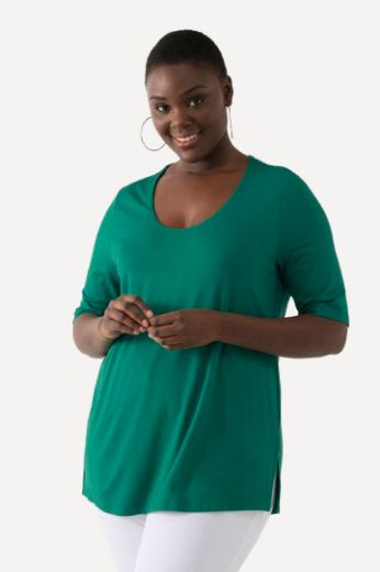 Plus size veliki brojevi Majica okruglog ovratnika za punije