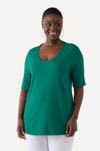 Plus size veliki brojevi Majica okruglog ovratnika za punije