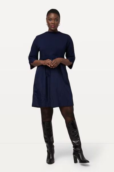 Veliki brojevi Haljina kraći model 3/4 rukavi moda za punije