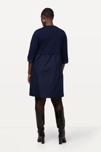 Plus size veliki brojevi Haljina kraći model 3/4 rukavi za punije