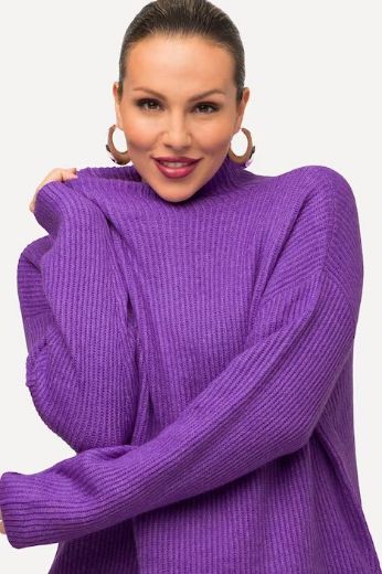 Plus size veliki brojevi Pulover povišenog ovratnika za punije
