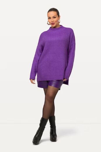 Plus size veliki brojevi Pulover povišenog ovratnika za punije