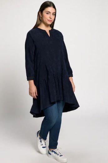 Plus size veliki brojevi Haljina kraći model od samta za punije