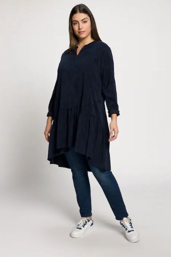 Plus size veliki brojevi Haljina kraći model od samta za punije