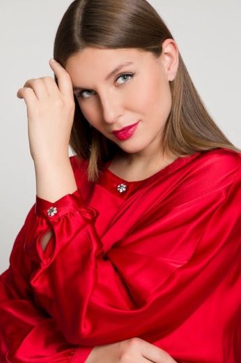 Plus size veliki brojevi Bluza elegantna skrivenog kopčanja za punije