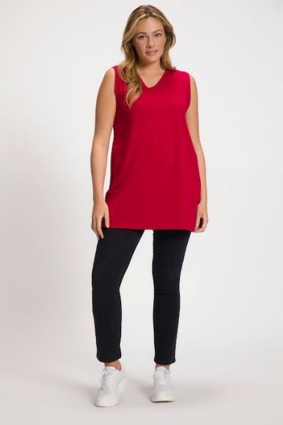 Veliki brojevi Majica V izrez Basic top moda za punije