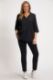 Veliki brojevi Bluza 3/4 rukavi moda za punije
