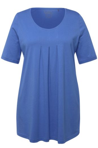 Plus size veliki brojevi Majica s naborima duži model za punije