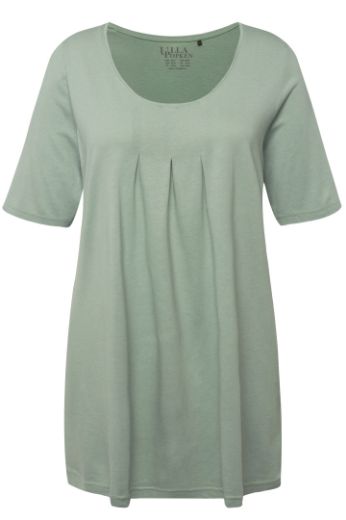 Plus size veliki brojevi Majica s naborima duži model za punije
