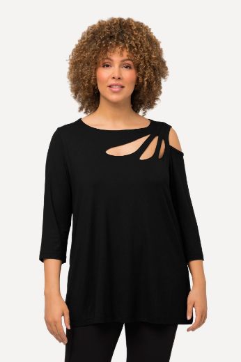 Plus size veliki brojevi Majica A kroja s otvorima za punije