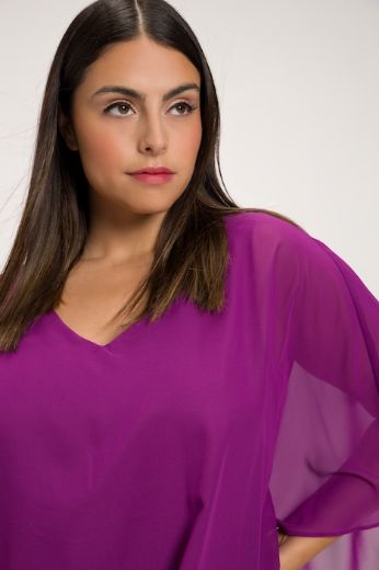 Plus size veliki brojevi Haljina svečana čipkana s dodatkom tila za punije