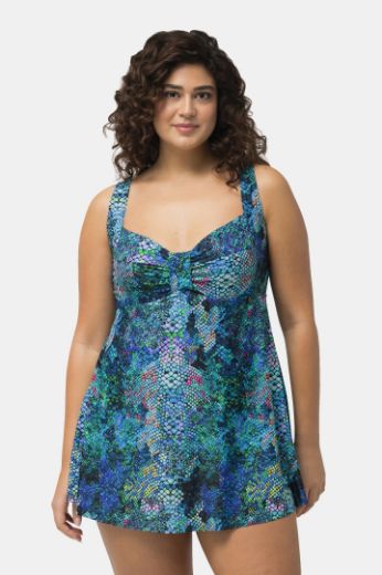 Plus size veliki brojevi Kupaći kostim haljina motiv zmije za punije
