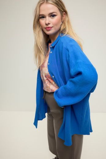 Plus size veliki brojevi Bluza na kopčanje za punije