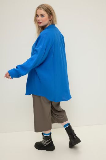 Plus size veliki brojevi Bluza na kopčanje za punije