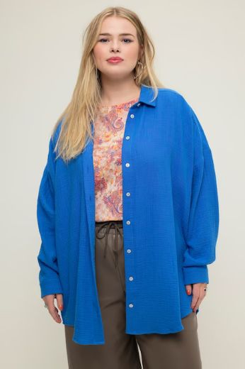 Plus size veliki brojevi Bluza na kopčanje za punije