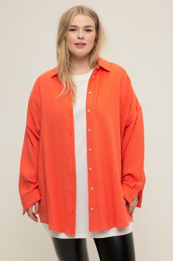 Plus size veliki brojevi Bluza na kopčanje za punije