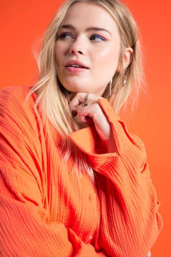 Plus size veliki brojevi Bluza na kopčanje za punije