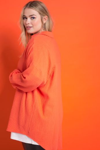 Plus size veliki brojevi Bluza na kopčanje za punije