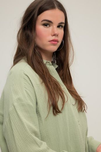 Plus size veliki brojevi Bluza na kopčanje za punije