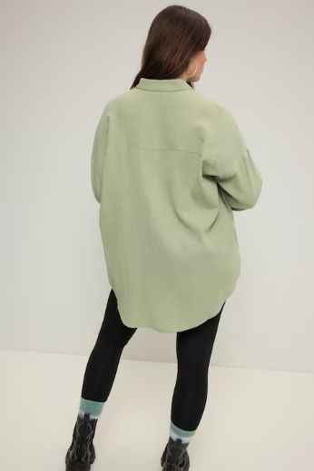 Plus size veliki brojevi Bluza na kopčanje za punije