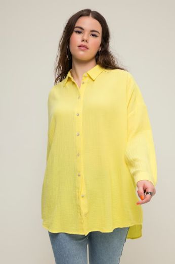 Plus size veliki brojevi Bluza na kopčanje za punije