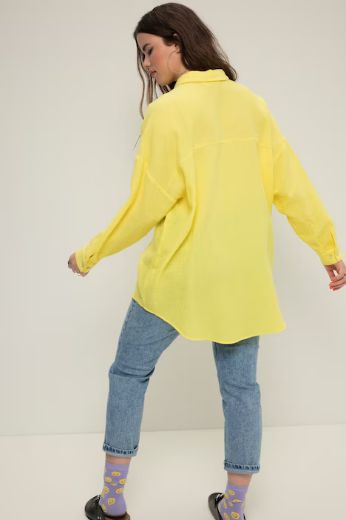 Plus size veliki brojevi Bluza na kopčanje za punije